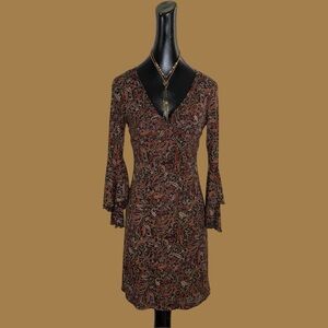 Vintage City Triangles Paisley Dress